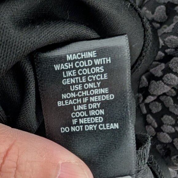 NEW Torrid Mesh Flocked Skater Peasant Dress Womens Size 3X Black 3/4 Sleeves - Picture 9 of 14